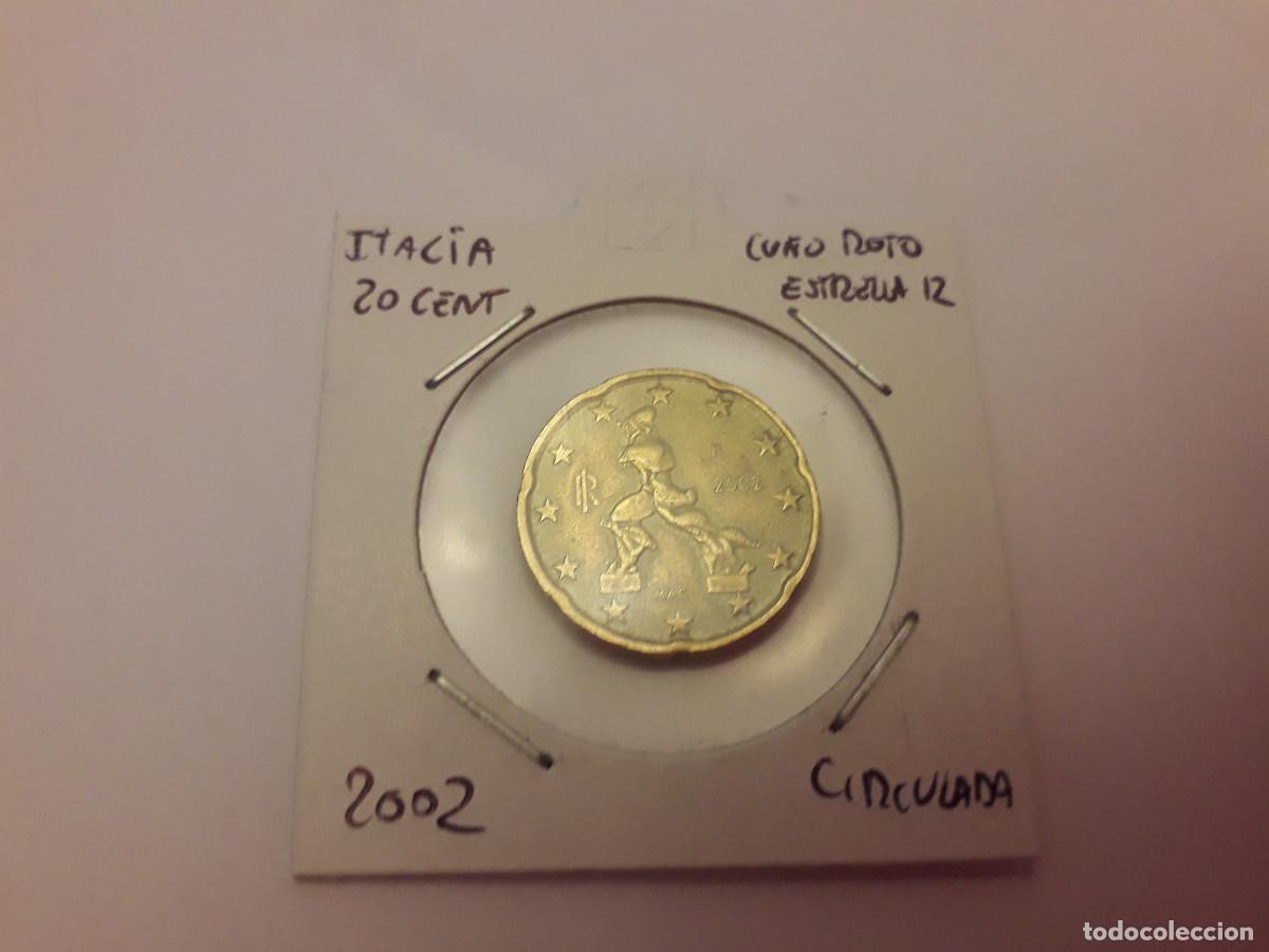 Monedas antiguas de Europa: 003822NUM-X0064-Italia - 20 cent &euro; -2002 - Cu&ntilde;o roto sobre estella 12-encartonada