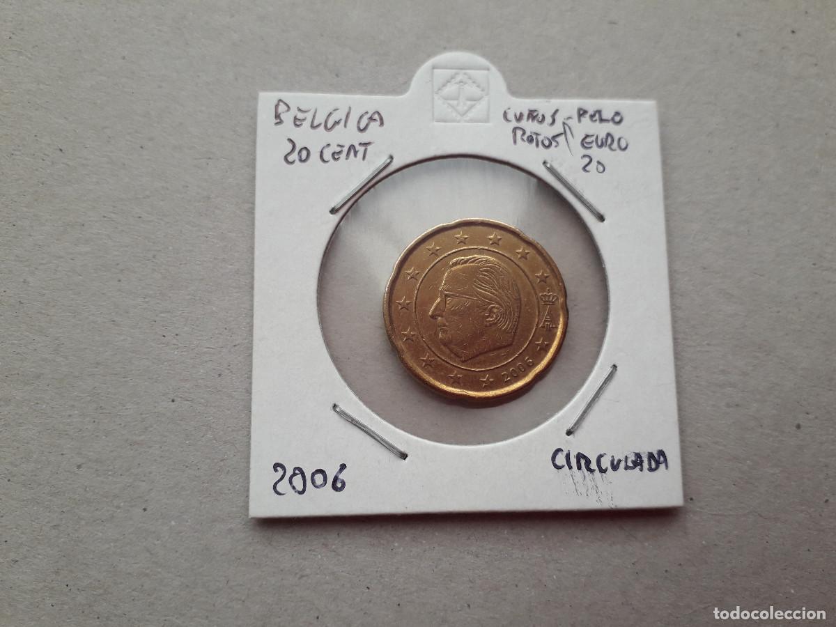 Monedas antiguas de Europa: 003824NUM-X0066-Belgica 20 cent &euro; -2006 - Cu&ntilde;o roto pelo, euro y 20 -encartonada