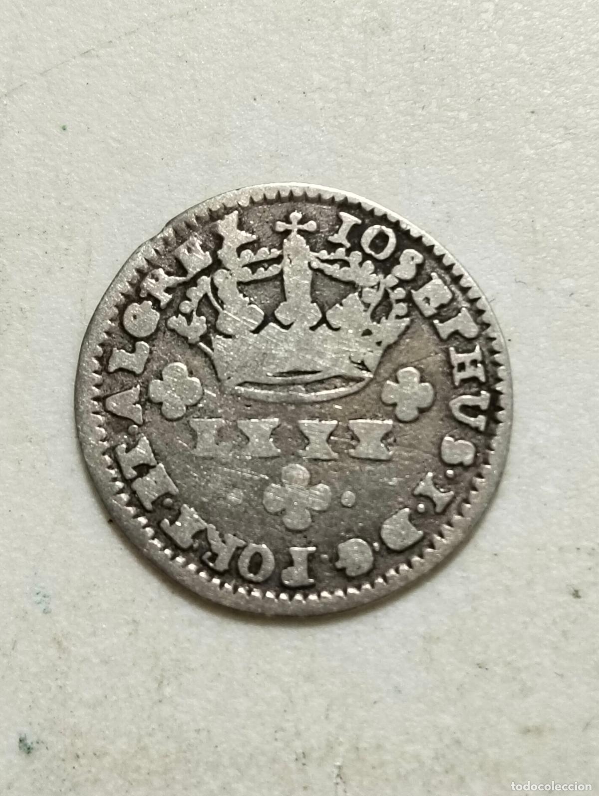 Monedas antiguas de Europa: MONEDA DE PLATA, 1 TOSTAO REAL, PORTUGAL