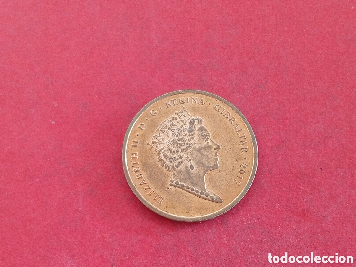Monedas antiguas de Europa: 2 peniques de Gibraltar 2017 - Foto 2
