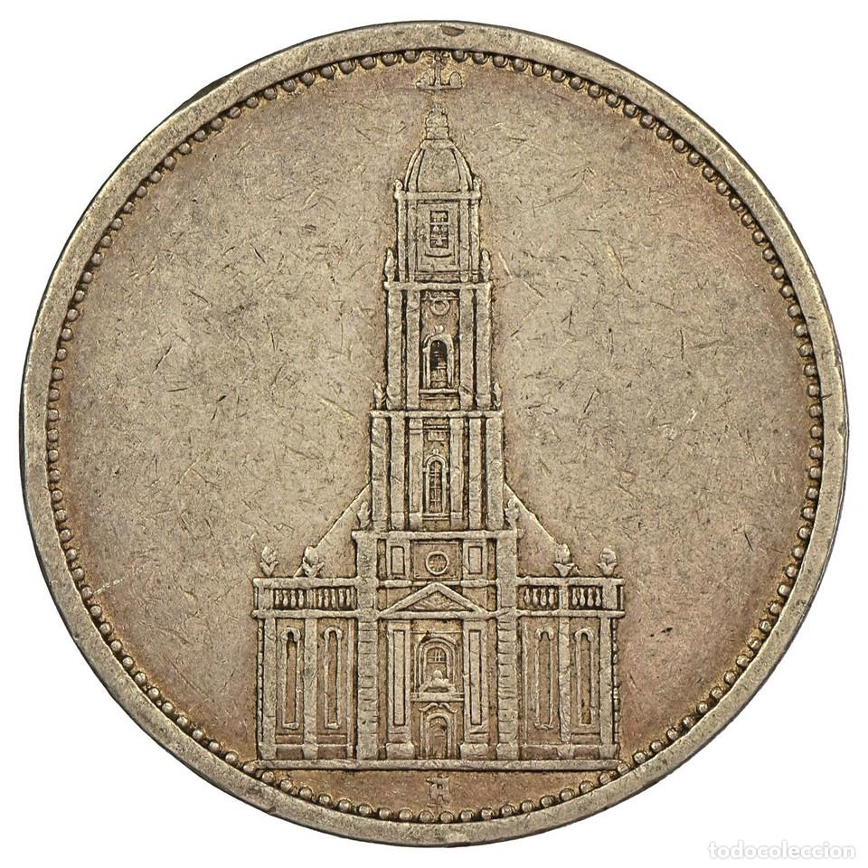 Monedas antiguas de Europa: Alemania 5 Reichsmark 1934 Iglesia De La Garnison De Potsdam Plata