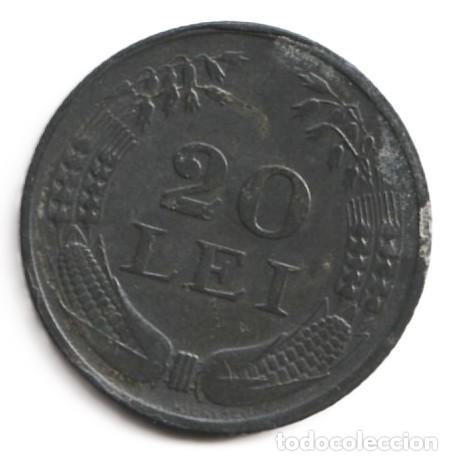 Monedas antiguas de Europa: Ruman&iacute;a 20 lei 1943 KM# 62