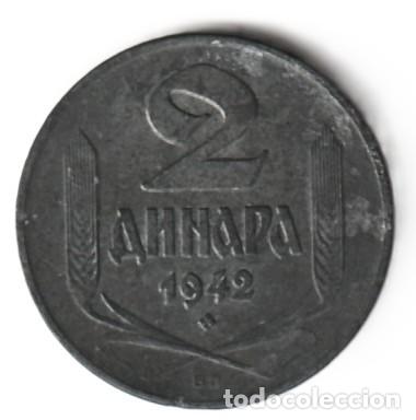 Monedas antiguas de Europa: Serbia 2 dinares 1942 KM# 32