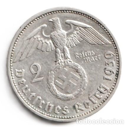 Monedas antiguas de Europa: Alemania 2 reichsmark 1939 A Plata KM# 93