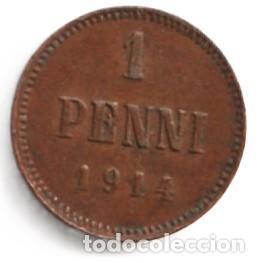 Monedas antiguas de Europa: Finlandia 1 penni 1914 KM# 13
