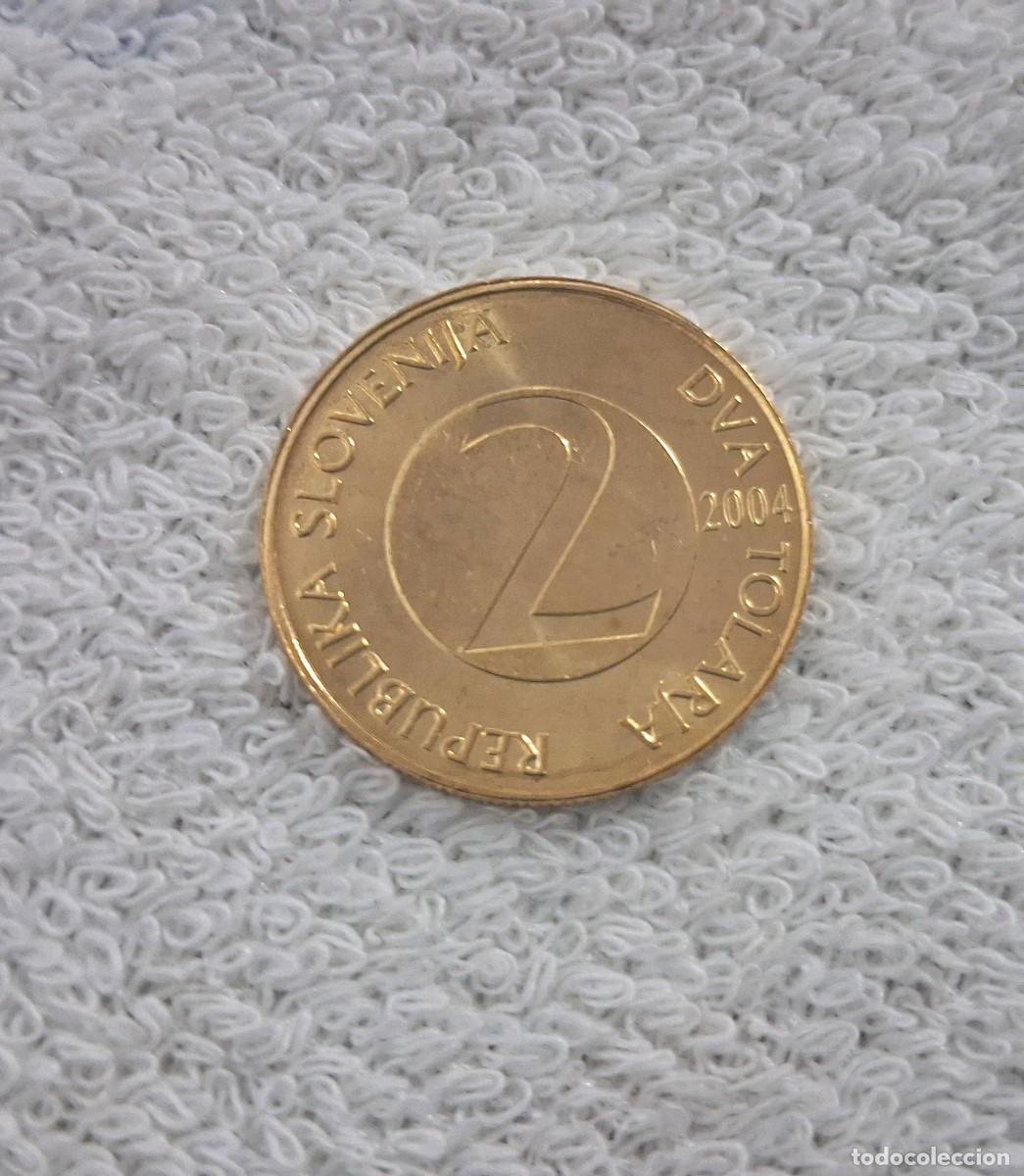 Monedas antiguas de Europa: 2 Tolarja Eslovenia 2004 Golondrina