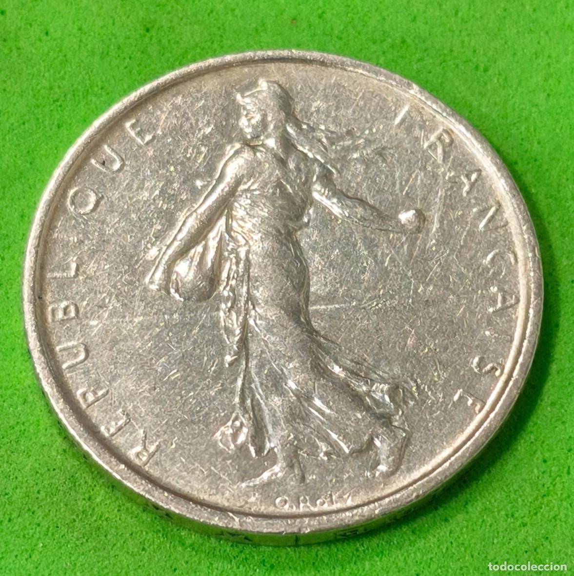 Monedas antiguas de Europa: FRANCIA. A&Ntilde;O 1964.- 5 FRANCOS PLATA (835) &rdquo;LA SEMBRADORA&rdquo;. PESO 12 GR