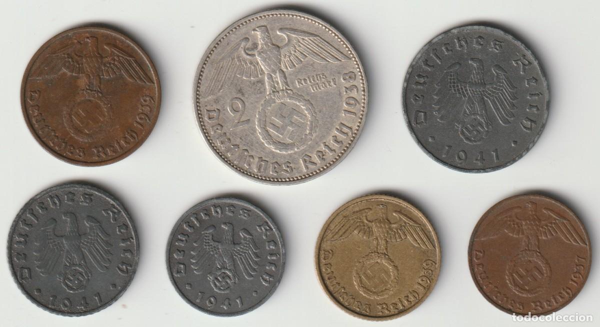 Monedas antiguas de Europa: Alemania III Reich. Lote de monedas diferentes