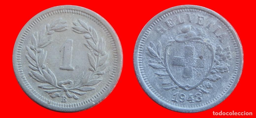 Monedas antiguas de Europa: 1 RAPPEN 1943 SUIZA-155536