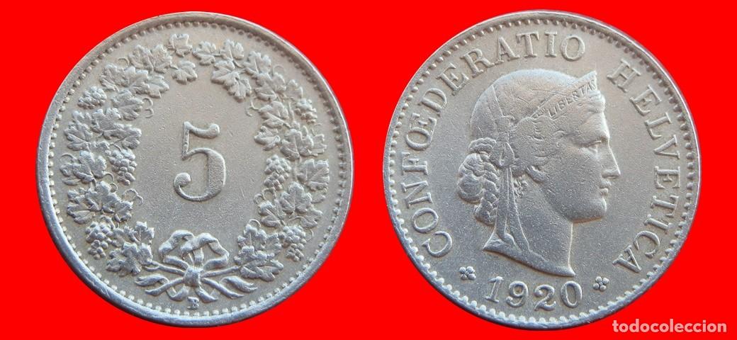 Monedas antiguas de Europa: 5 RAPPEN 1920 SUIZA-155537