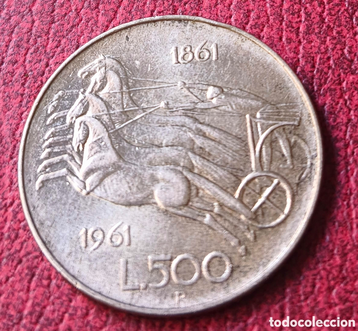 Monedas antiguas de Europa: Italia. 1961. 500 liras