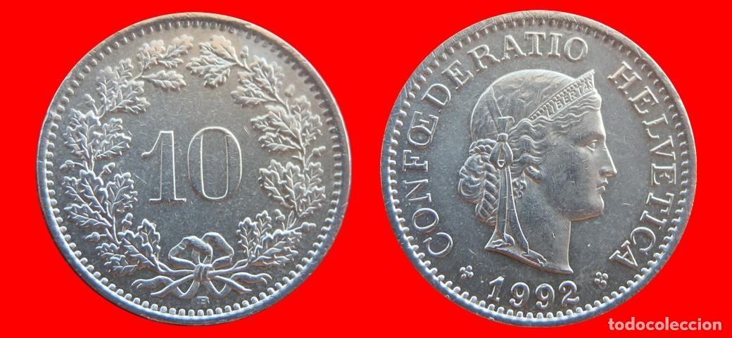 Monedas antiguas de Europa: 10 RAPPEN 1992 SUIZA-155549