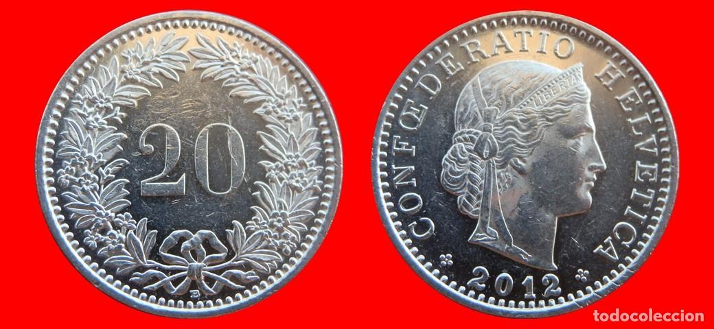 Monedas antiguas de Europa: 20 RAPPEN 2012 SUIZA-155551