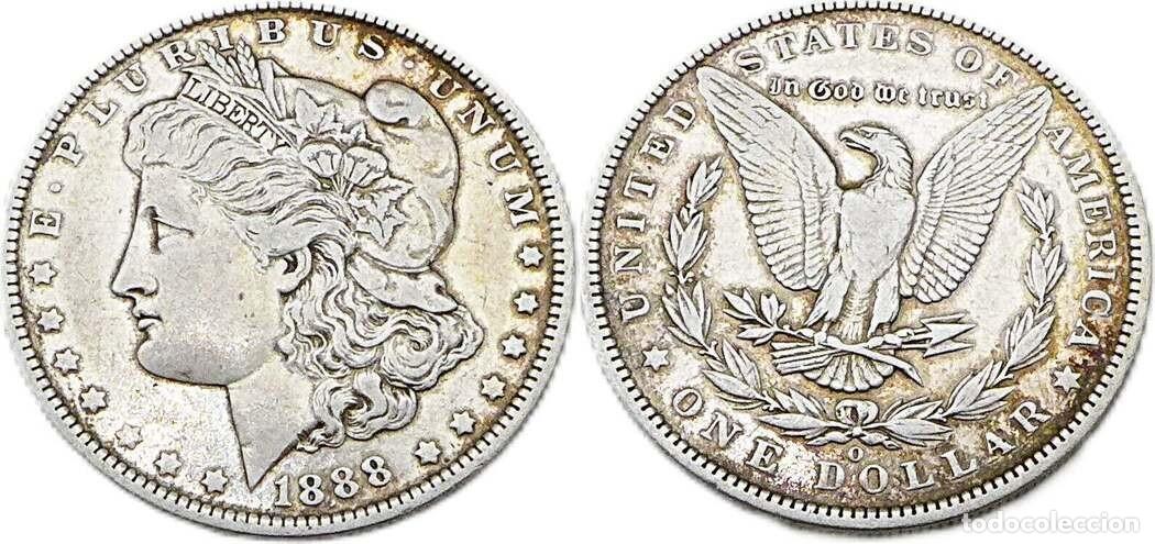 Monedas antiguas de Europa: ESTADOS UNIDOS 1 DOLAR 1888 O