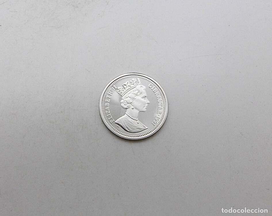 Monedas antiguas de Europa: GIBRALTAR 1/5 CROWN 1991 (PLATINO)