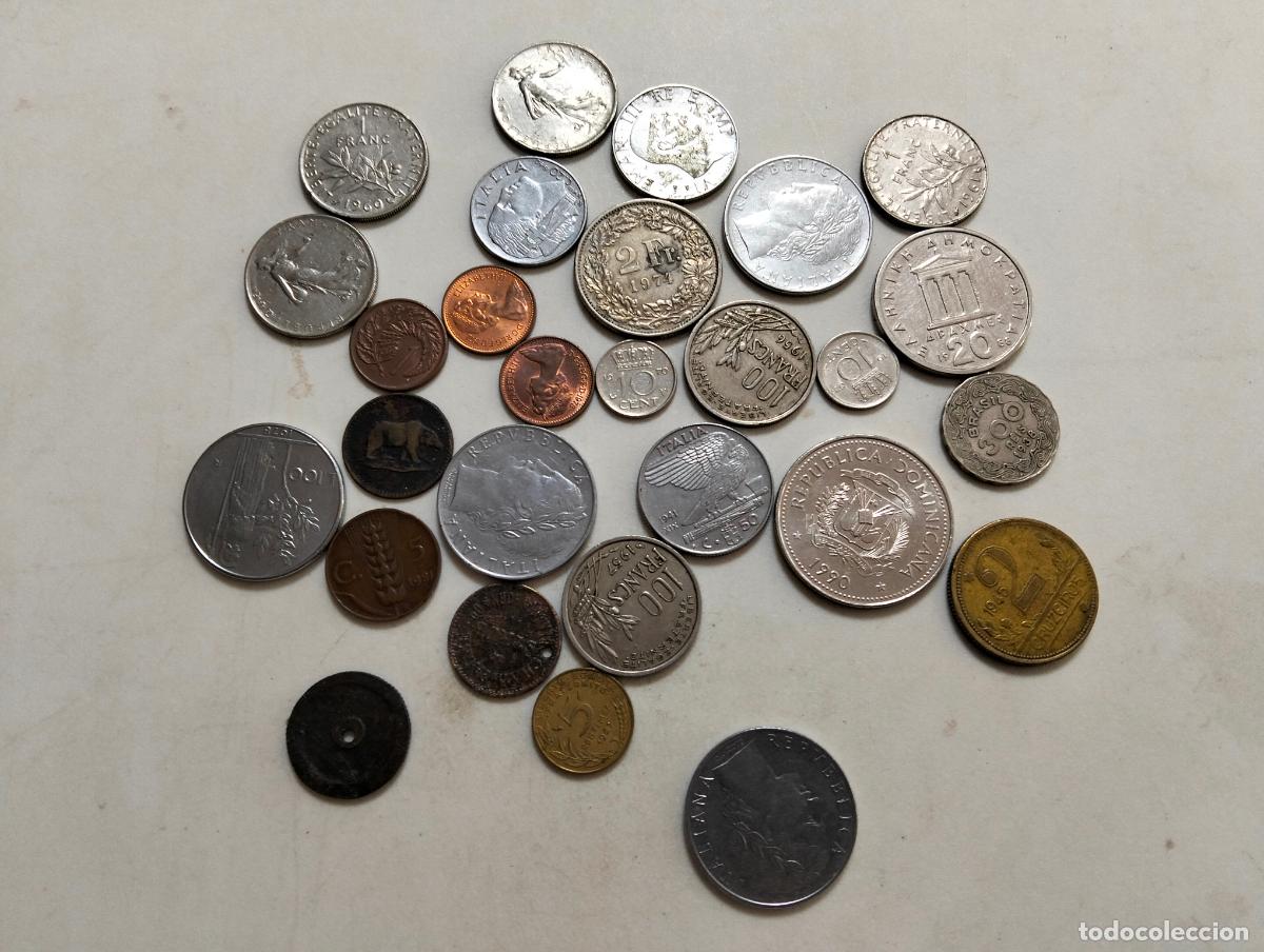 Monedas antiguas de Europa: LOTE 28 MONEDAS DIFERENTES PAISES