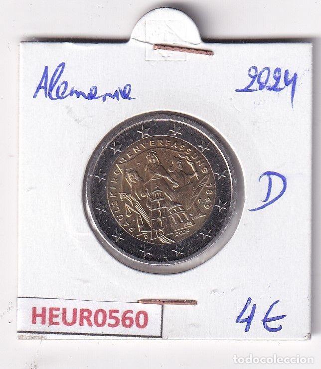 Monnaies anciennes de Europe: HEUR0560 MONEDA ALEMANIA 2 EUROS 2024 Letra D (Constituci&oacute;n)