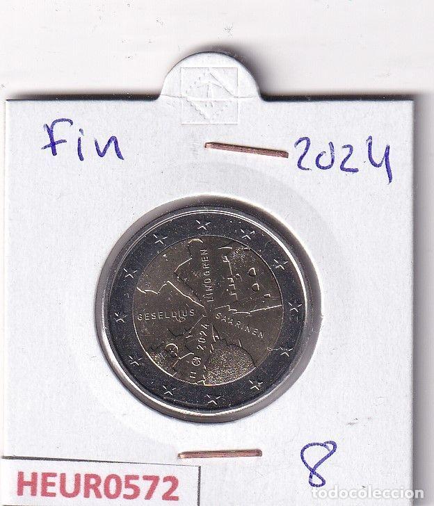Moedas antigas da Europa: HEUR0572 MONEDA FINLANDIA 2 EUROS 2024 (Arquitectura finlandesa)