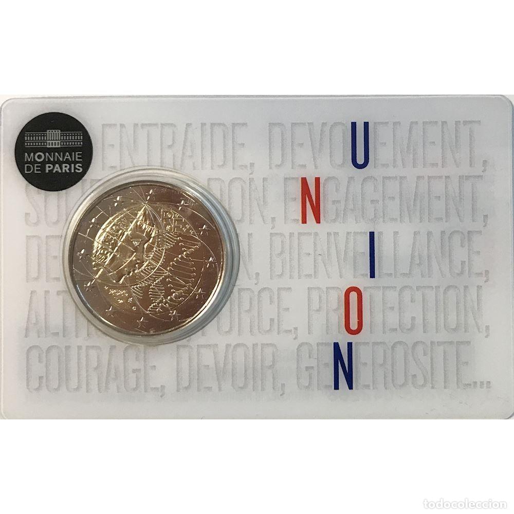 Monedas antiguas de Europa: HEUR0422 COIN CARD MONEDA FRANCIA 2 EUROS 2020 (Investigaci&oacute;n m&eacute;dica)