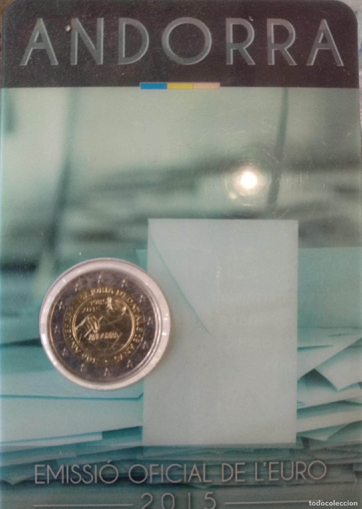 Monedas antiguas de Europa: HEUR0607 MONEDA ANDORRA 2 EUROS 2015 COIN CARD