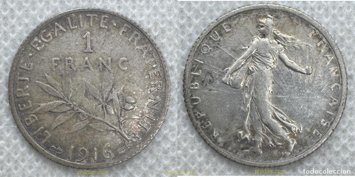 Monedas antiguas de Europa: 5494 FRANCIA 1916 FRANCIA 1 FRANCO 1916