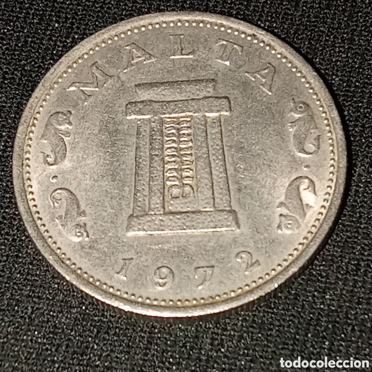 Monedas antiguas de Europa: Malta 5 cents a&ntilde;o 1972