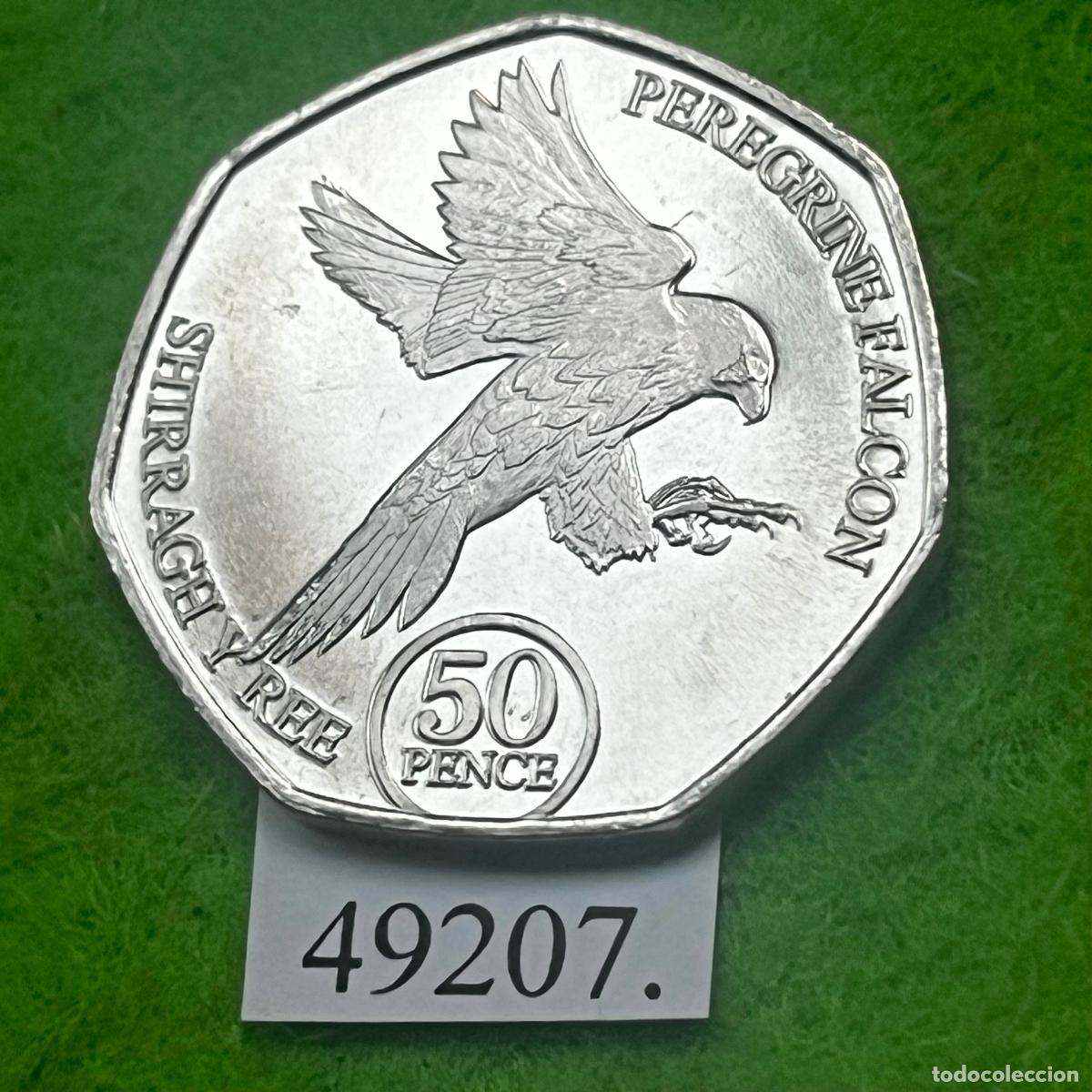 Monedas antiguas de Europa: Isla de Man 5 peniques 2023 Halc&oacute;n Peregrino, Man Island