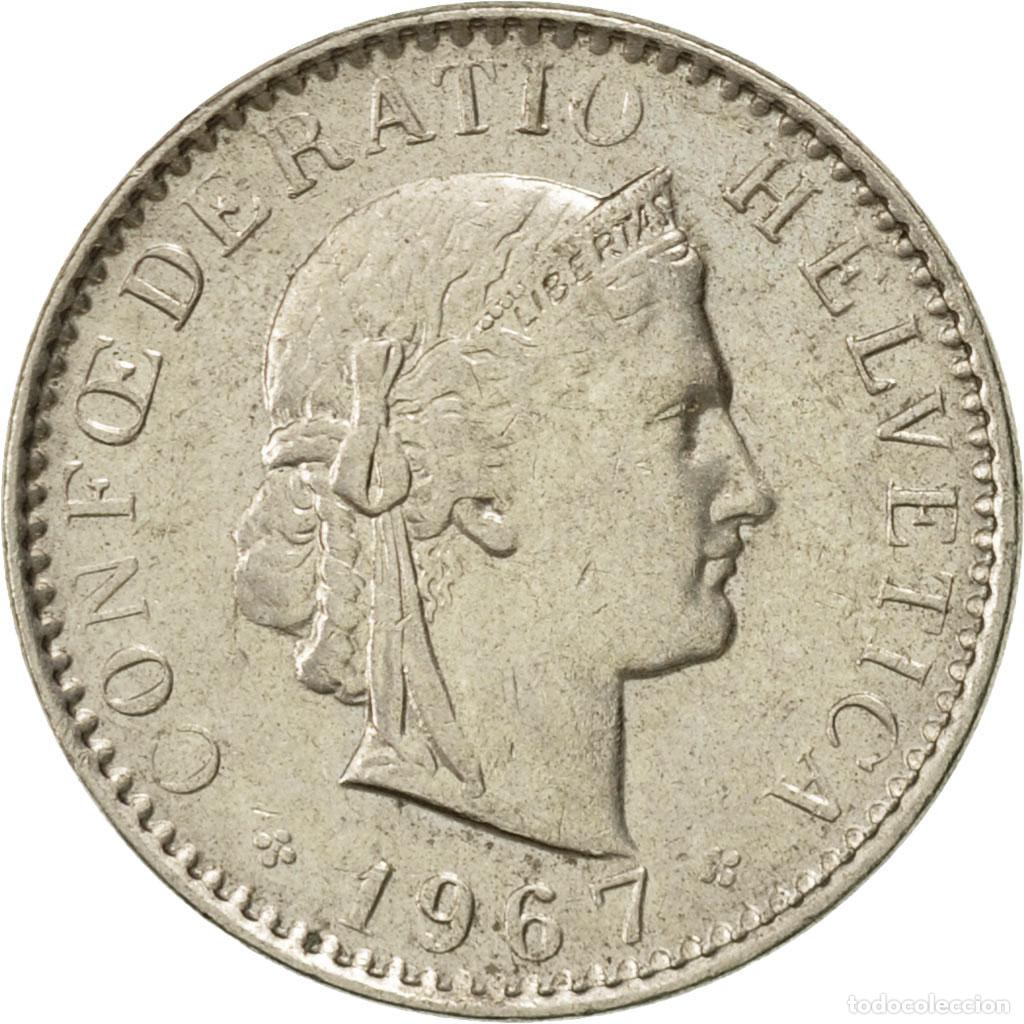 Monedas antiguas de Europa: [#431368] Moneda, Suiza, 20 Rappen, 1967, Bern, EBC, Cobre - n&iacute;quel, KM:29a