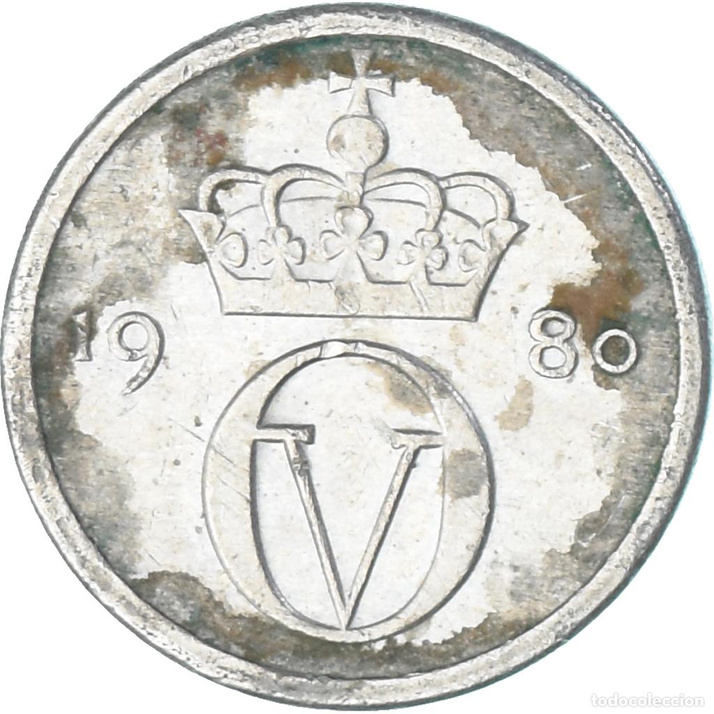 Monedas antiguas de Europa: [#1346743] Moneda, Noruega, 10 &Ouml;re, 1980