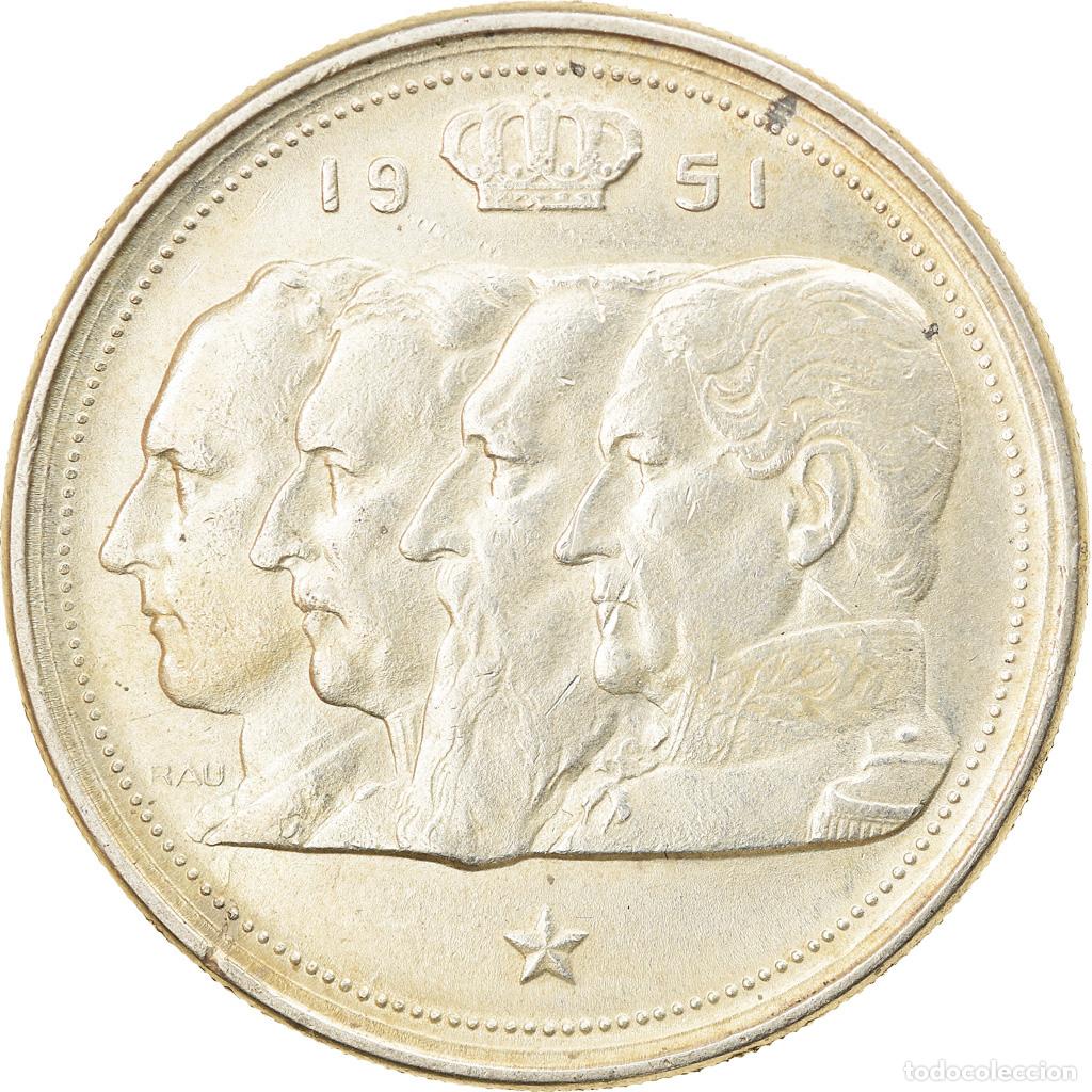 Monedas antiguas de Europa: [#370237] Moneda, B&eacute;lgica, 100 Francs, 100 Frank, 1951, MBC, Plata, KM:139.1