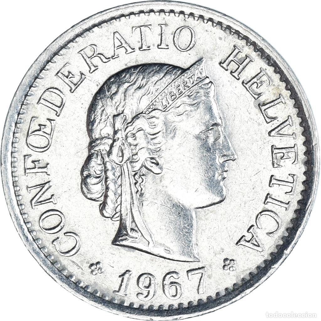 Monedas antiguas de Europa: [#1144931] Moneda, Suiza, 10 Rappen, 1967, Bern, EBC, Cobre - n&iacute;quel, KM:27