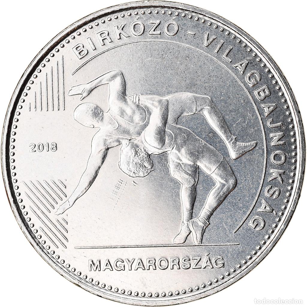 Monedas antiguas de Europa: [#788272] Moneda, Hungr&iacute;a, 50 Forint, 2018, Budapest, Championnat du Monde de Lutte, SC