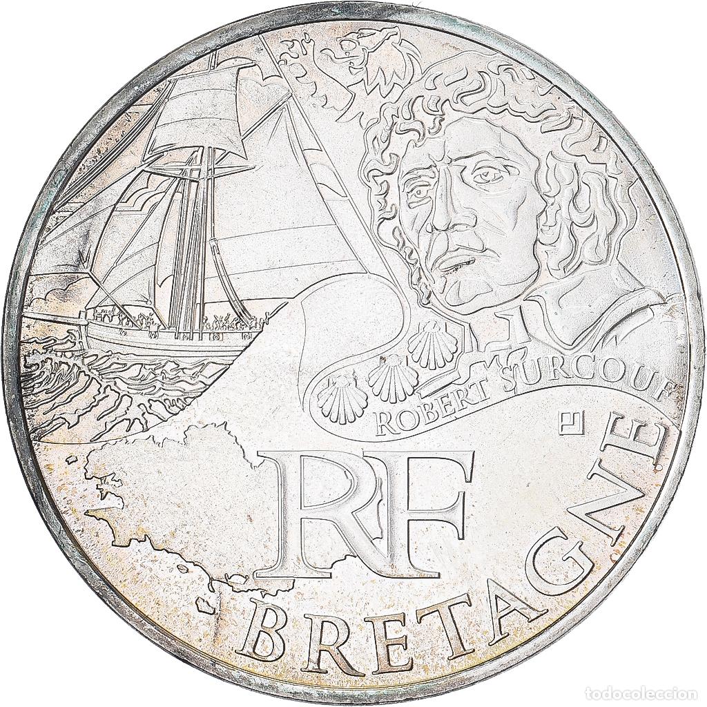 Monedas antiguas de Europa: [#368575] Francia, 10 Euro, Bretagne, 2012, Paris, SC, Plata, Gadoury:EU514, KM:1866