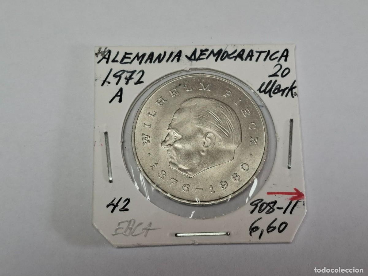 Monedas antiguas de Europa: 20 MARKS de 1972 A KM 42 ALEMANIA DEMOCRATICA en EBC+