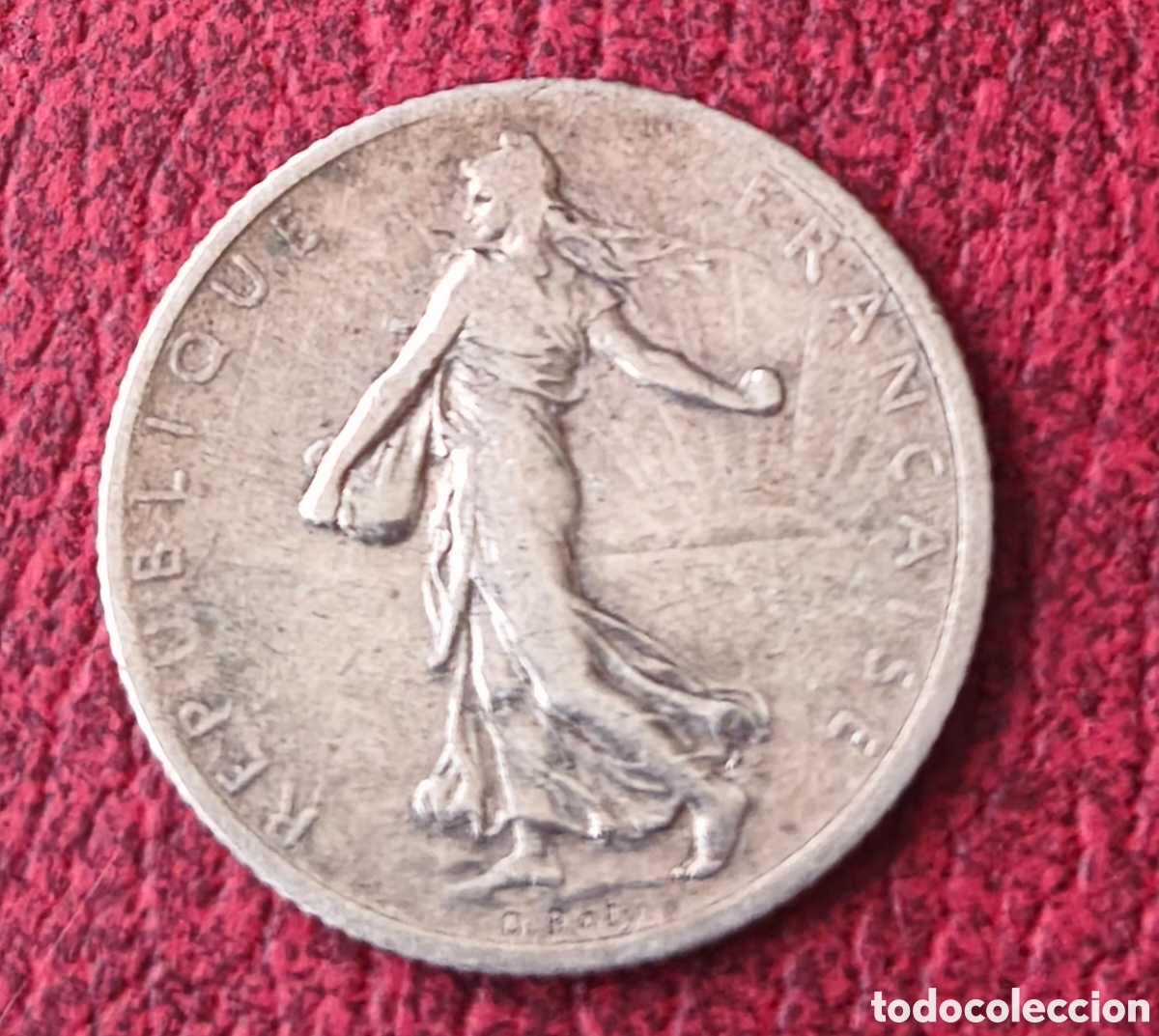 Monedas antiguas de Europa: Francia. 1916. Un franco. MBC