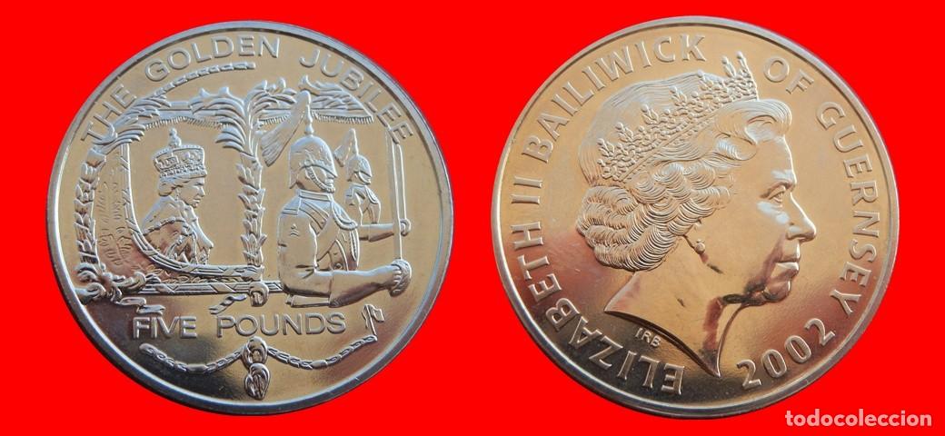 Monedas antiguas de Europa: 5 LIBRAS POUNDS 2002 SIN CIRCULAR GUERNESEY-9953SC