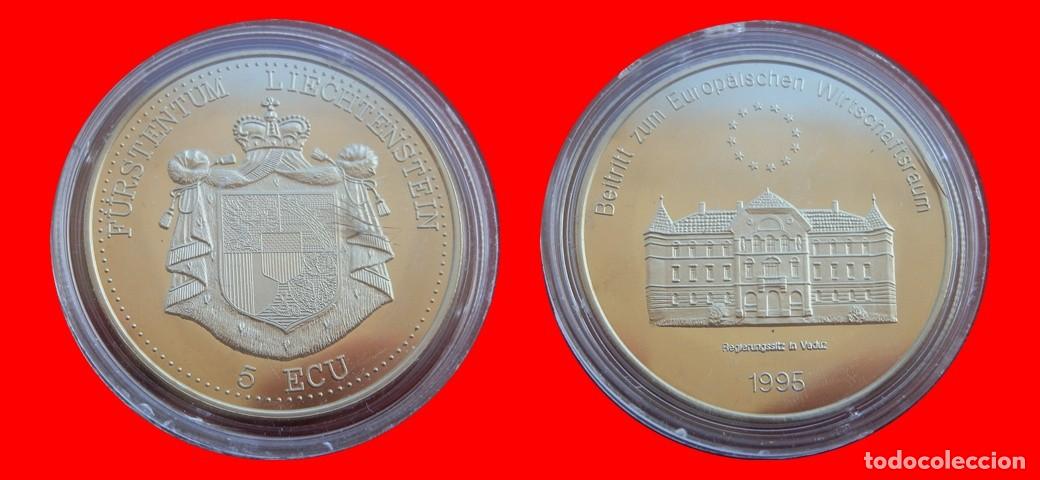 Monedas antiguas de Europa: 5 ECU 1995 SIN CIRCULAR LIECHTENSTEIN-9957SC