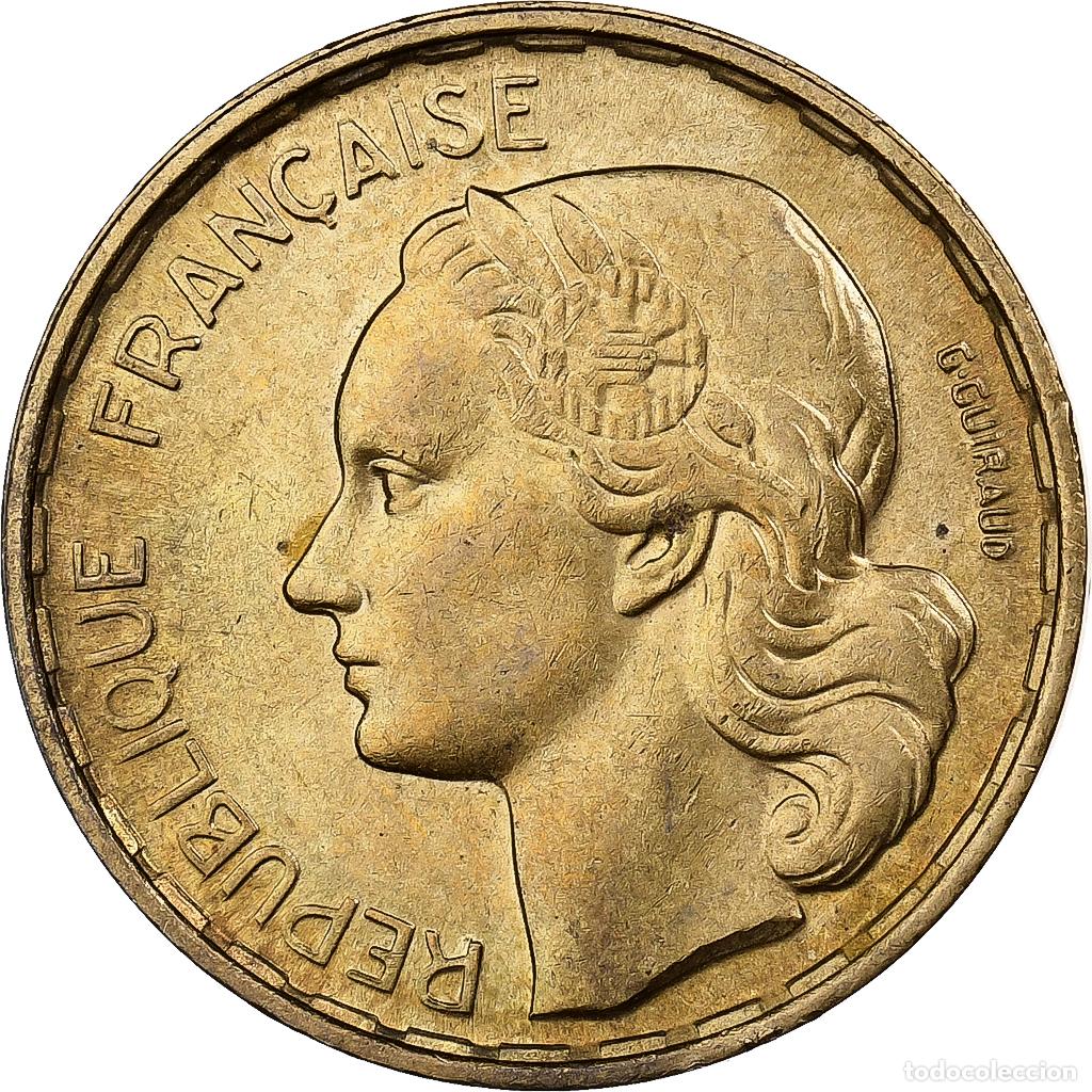 Monedas antiguas de Europa: [#227387] Francia, 20 Francs, Guiraud, 1952, Paris, Aluminio - bronce, EBC, KM:917.1