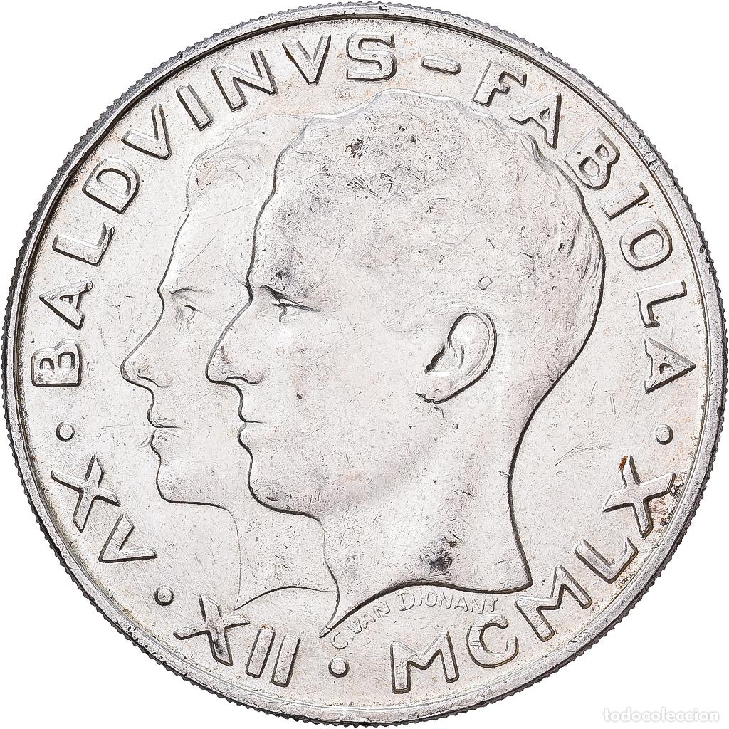 Monedas antiguas de Europa: [#1551232] B&eacute;lgica, Baudouin I, 50 Francs, 50 Frank, 1960, Brussels, Plata, EBC, KM:152.1