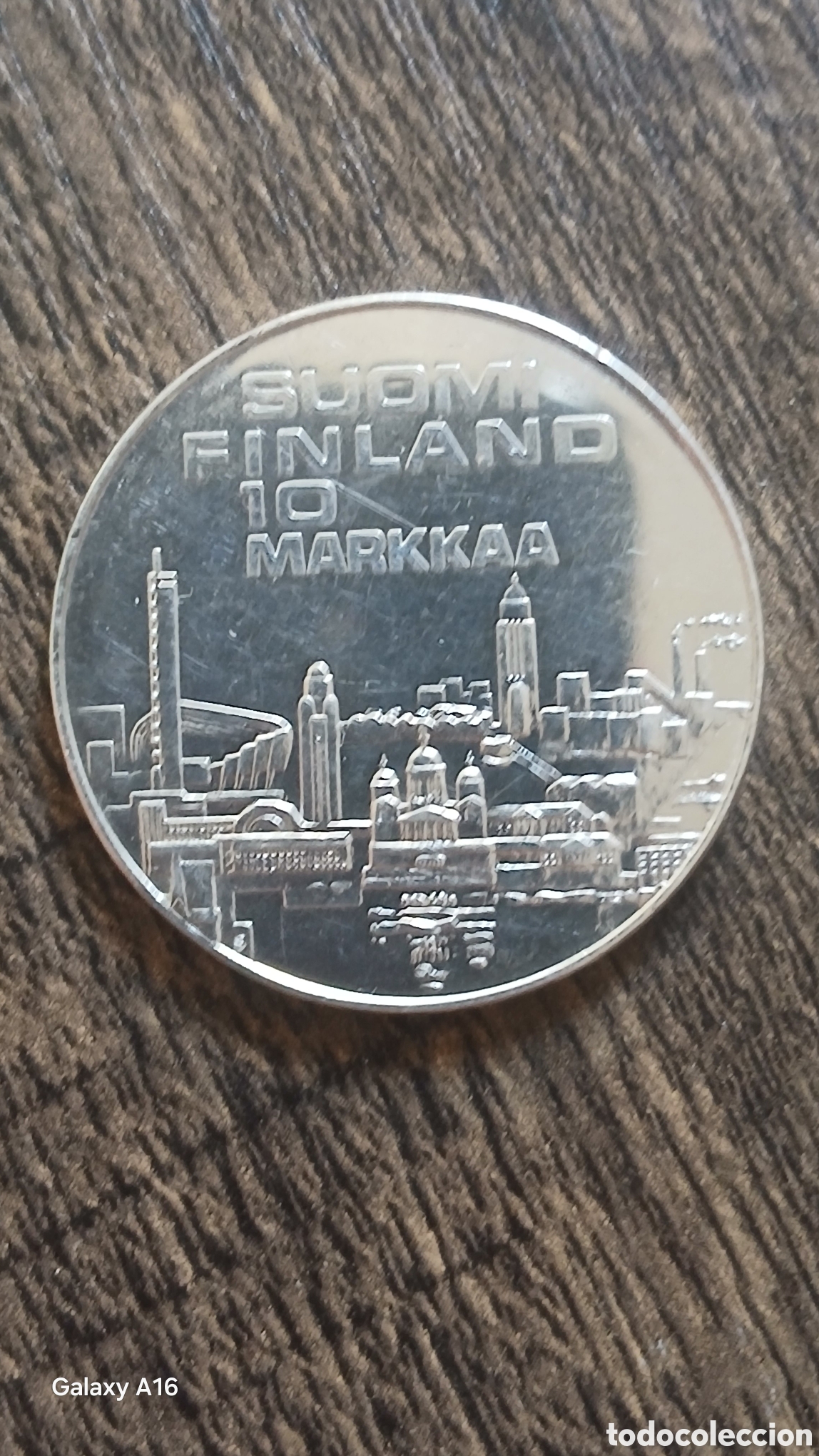Monedas antiguas de Europa: 10 Markkaa 1971 EMX Helsinki Moneda conmemorativa de Markkaa de 1971, edici&oacute;n EMX Helsinki