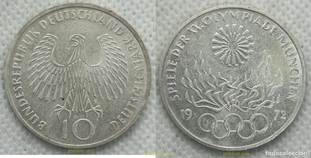 Monedas antiguas de Europa: 4315 ALEMANIA 1972 ALEMANIA 1972 OLYMPIC 10 MARK