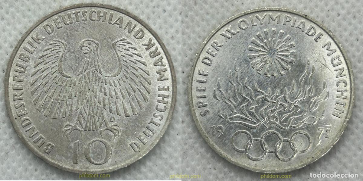 Monedas antiguas de Europa: 4314 ALEMANIA 1972 ALEMANIA 1972 OLYMPIC 10 MARK