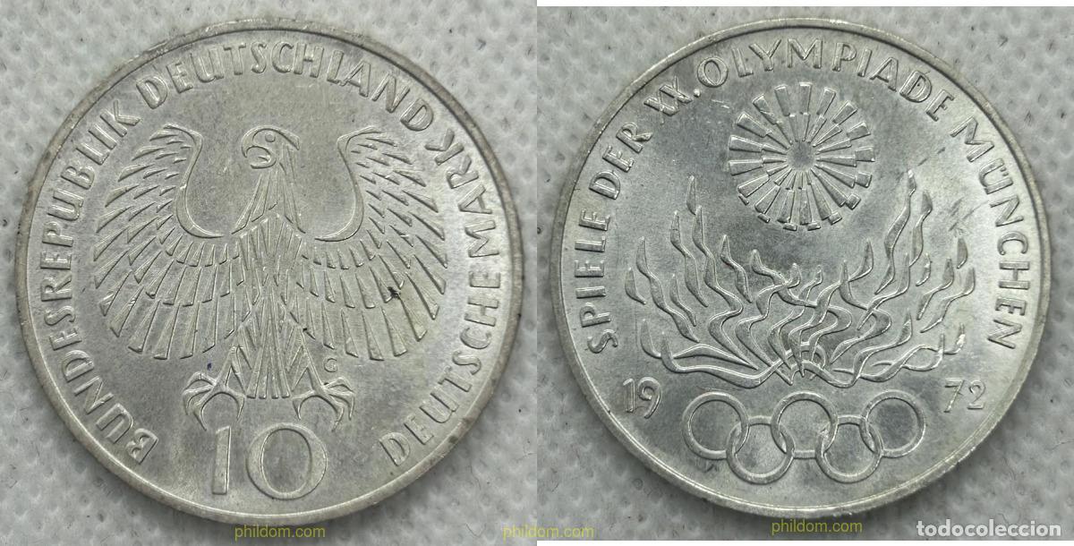 Monedas antiguas de Europa: 4313 ALEMANIA 1972 ALEMANIA 1972 OLYMPIC 10 MARK