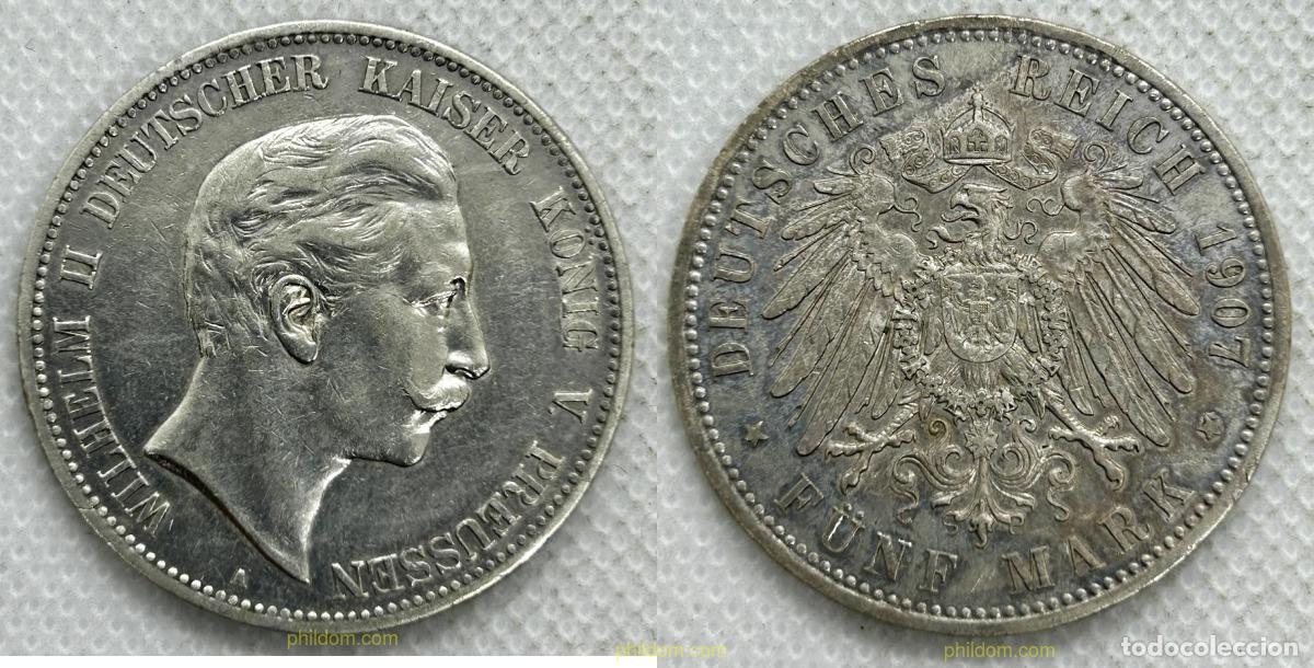Monedas antiguas de Europa: 3510 ALEMANIA 1907 ALEMANIA 5 MARKS 1907 GERMANY