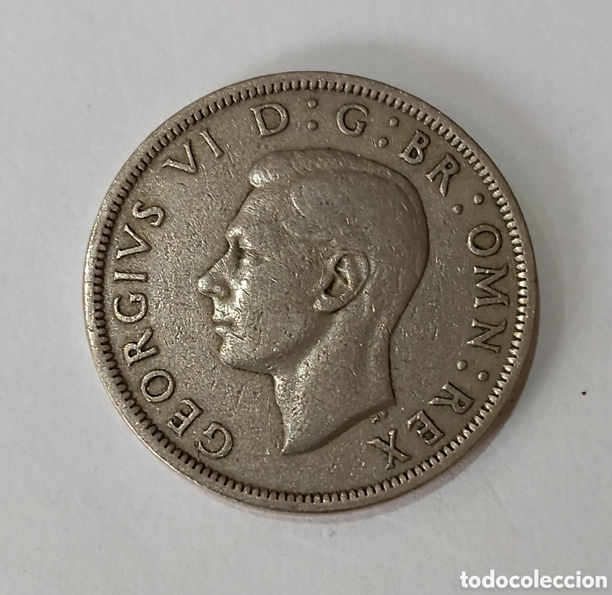 Monedas antiguas de Europa: Moneda HALF CROWN 1948 - Foto 1