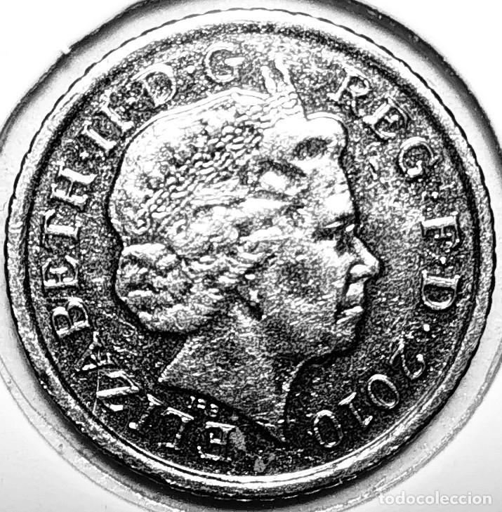 Monedas antiguas de Europa: REINO UNIDO (1982-2022) - 5 PENIQUES 2010 - REINA ISABEL II - B - 3,25 GR. CUPRONIQUEL