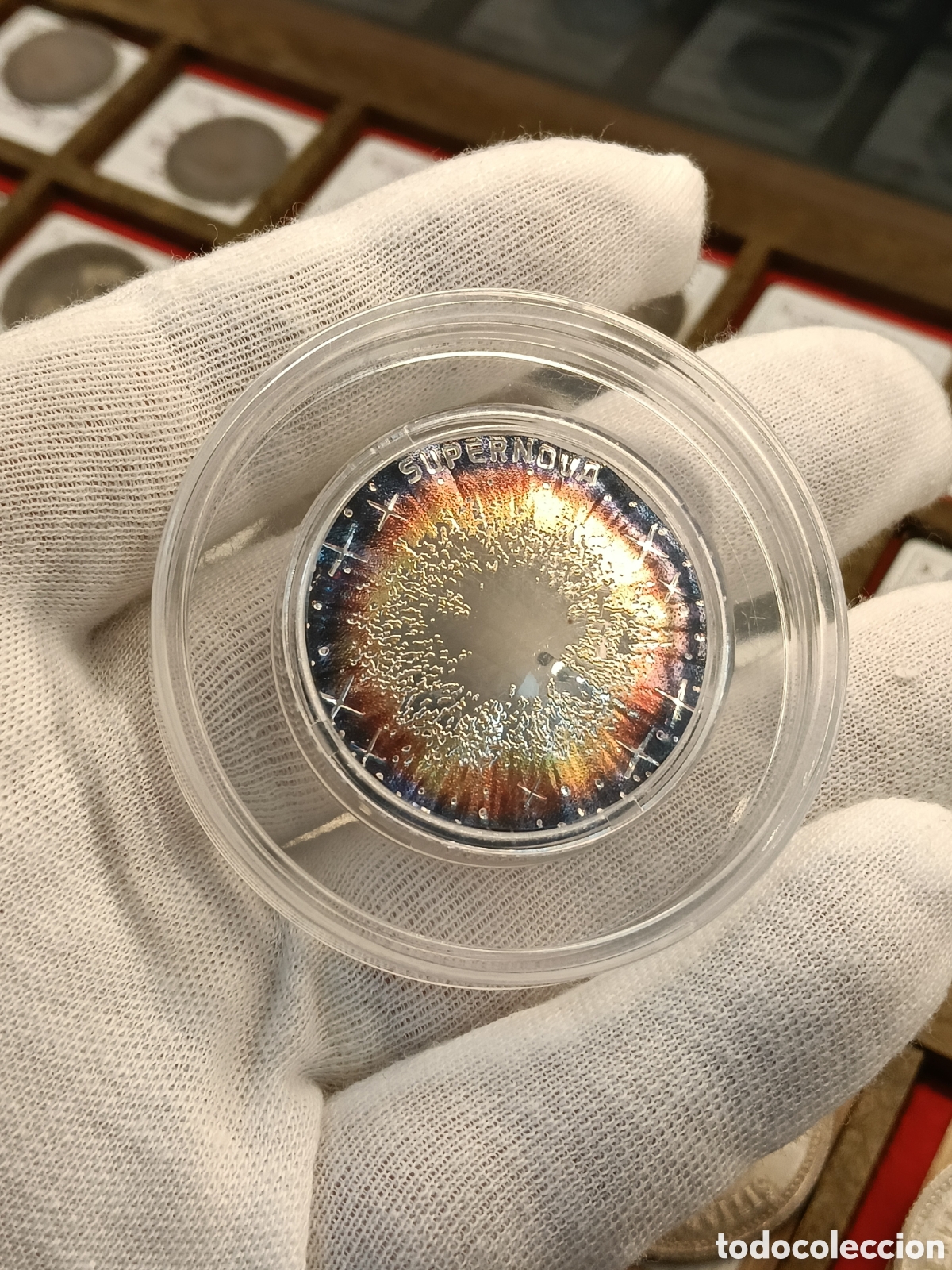 Monedas antiguas de Europa: AUSTRIA 20 EUROS 2024 PLATA PROOF - SUPERNOVA - COLOREADA -