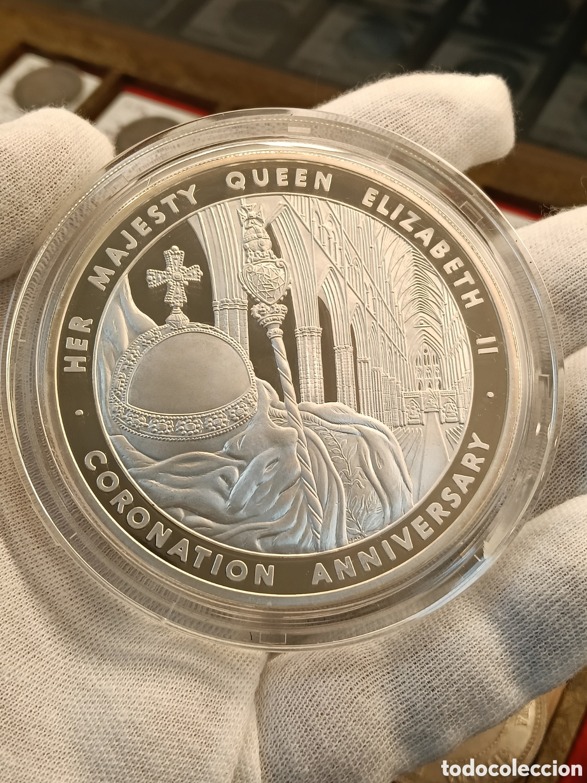 Monedas antiguas de Europa: 5 ONZAS PLATA 999. A&Ntilde;O 2013 . 10 LIBRAS . 60 ANIVERSARIO CORONACION ISABEL II