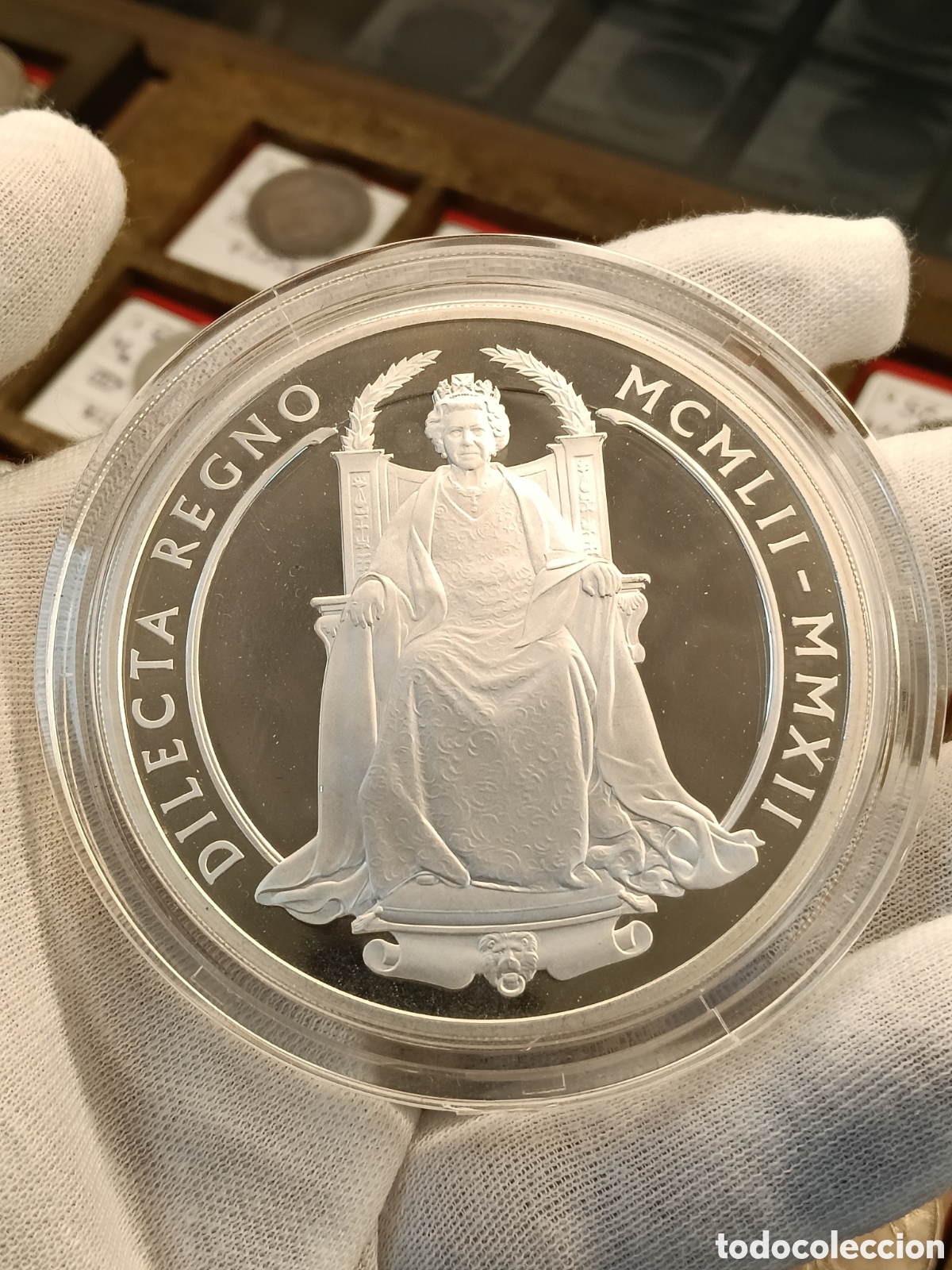 Monedas antiguas de Europa: 5 ONZAS PLATA 999. A&Ntilde;O 2012 . 10 LIBRAS . JUBILEO DE DIAMANTE ISABEL II