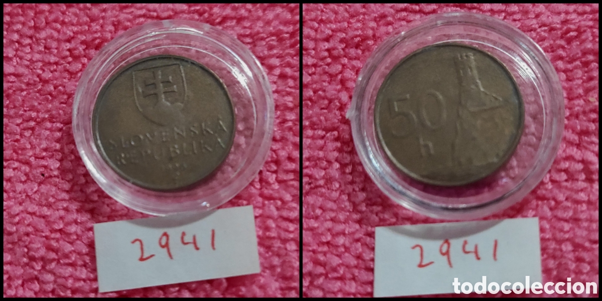 Monedas antiguas de Europa: 50 haleru de Eslovaquia a&ntilde;o 1996